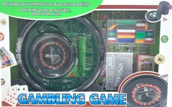 Zestaw 3w1 Ruletka, karty i kości - Icom