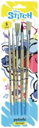 Pędzelki z naturalnego włosia 5szt Stitch - Beniamin
