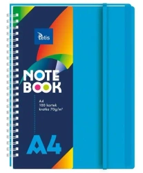 Kołonotatnik A4/100K kratka PP niebieski - Tetis