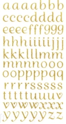 Naklejki brokatowe alfabet 90szt - Dalprint