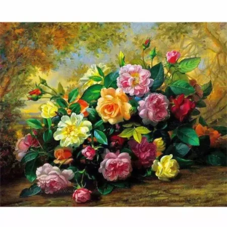 Diamentowa mozaika Kwiaty 30x40cm 2000375