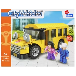 Klocki konstrukcyjne Alleblox City 242el 34x27x6 Bus P