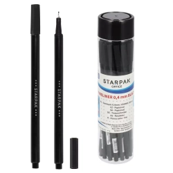 Cienkopis 0.4 czarny Starpak 240/1440