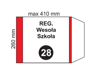 Okładka na podr regulowana NR 28 (20szt) - Fol-Plast