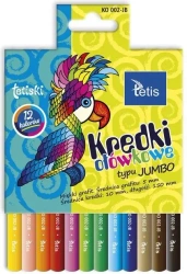 Kredki Tetiski okrągłe jumbo 12kol. KO002-JB - Tetis