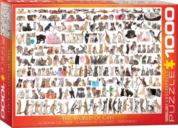 Puzzle 1000 The World of Cats 6000-0580 - Eurographics