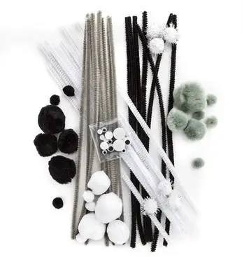 Zestaw kreatywny startowy biało-czarny 80szt - Dalprint dpCraft