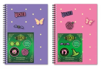 Notes A5/80K z przypinkami Wicked mix - Beniamin