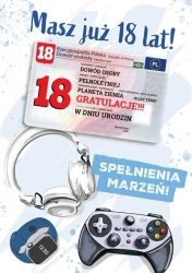 Karnet urodziny 18 - praca zbiorowa