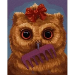Malowanie po numerach - Mała sowa 40x50cm - Twoje Hobby