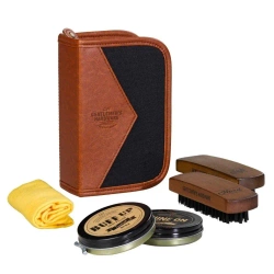 Zestaw do butów Charcoal Shoe Shine Kit - Gentlemen's Hardware