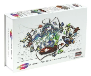 Puzzle 118 drewniane kolorowe Spinozaur - EUREKA 3D