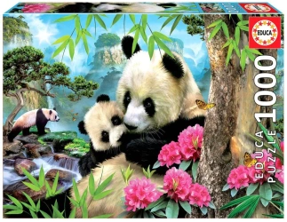 Puzzle 1000 Misie Panda 109573 - Educa