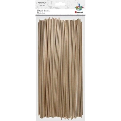 Drewniane patyczki ogkrągłe 3x250mm 100szt - Titanum