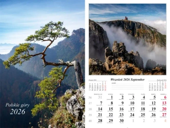 Kalendarz 2026 ścienny Polskie góry - Radwan