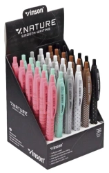 Długopis automat. Nature 815 niebieski (36szt) - Titanum