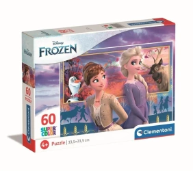 Puzzle 60 Super kolor Frozen 2 - Clementoni
