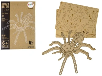 Puzzle drewniane 3D Pająk składanka edu 31el - Leantoys