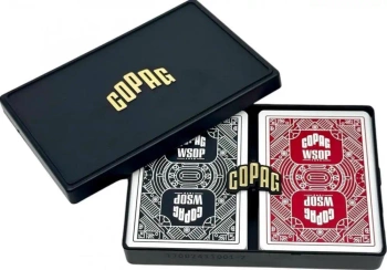 Karty do pokera Copag Wsop black/red 2szt - Cartamundi