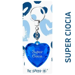 Brelok serce super ciocia - Be-Happy Gifts