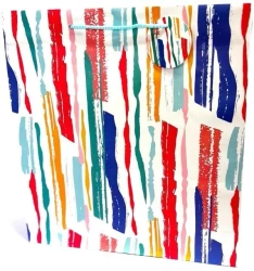 Torebka ozdobna matowa 35x37x12cm Paski - Fresh