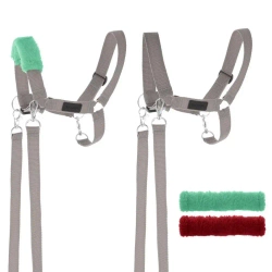 Kantar dla Hobby Horse wodze + futerka szary - Handlosfera