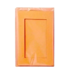 Karty passepartout prostokąt pomarańcz 10,5x15cm - Galeria Hobby