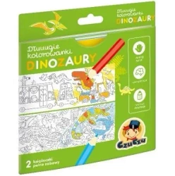 Dłuuugie kolorowanki Dinozaury - opracowanie zbiorowe