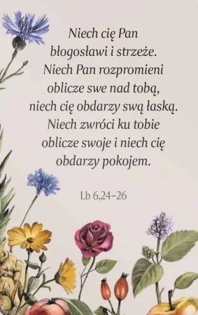 Magnes na lodówkę - Błogosławieństwo kwiat - Szaron