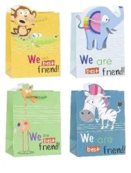 Torebka ozdobna 18x23x10cm hot-stamp mix ROZETTE