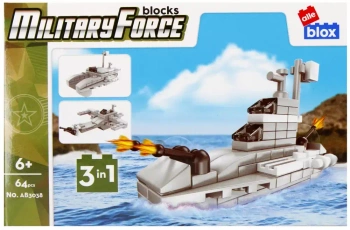 Klocki konstrukcyjne Alleblox Milit 64el 20x15x5 Pud1