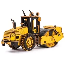 Puzzle Drewniane 3D Walec drogowy - Robotime