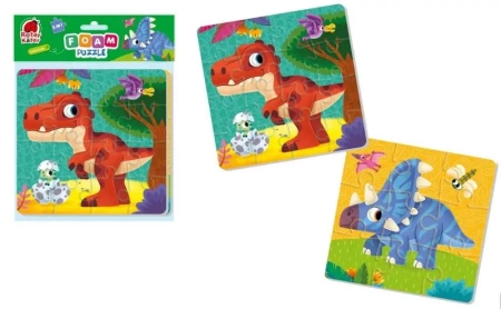 Piankowe puzzle 2w1. Dinozaury - Roter Kafer