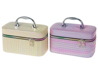 Kuferek S z lusterkiem na zamek 19x12x11cm MIX - ADAR