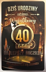 Karnet z wymiennymi rocznikami 40 męska - YEKU