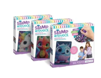 MAKE IT REAL Stamp by Number Puff Glow Unicorn, zestaw kreatywny