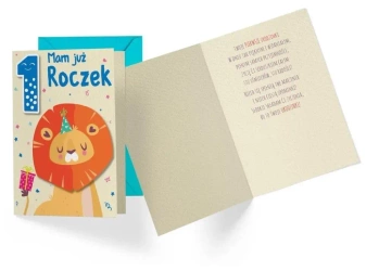 Karnet B6 DK-856 Roczek lew - Kukartka