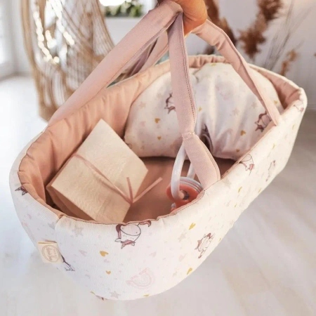 Nosidło z poduszką i akcesoriami dla lalki do 35cm - Antonio Juan