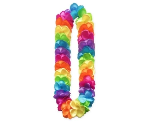 Naszyjnik hawajski satynowy wielokolorowy - Godan