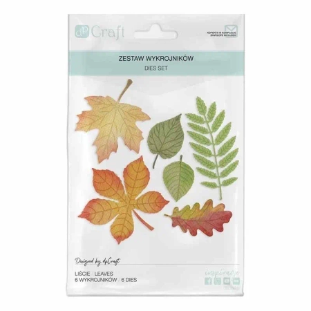 Wykrojniki - liście 6szt - Dalprint dpCraft