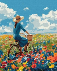 Malowanie po numerach - Podróż w kwiatach 40x50cm - Ideyka