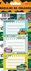Naklejki na zeszyty - Auta (12szt) - Henry