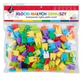 Klocki małych geniuszy - Cegiełki 160 elementów - Askato
