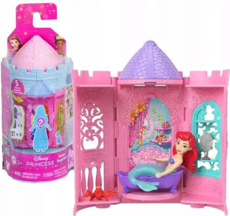 Lalka Disney Princess Fioletowa wieżyczka Księżniczka Arielka Akcesoria