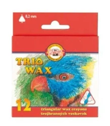 Kredki Trio Wax Jumbo 12 kolorów - Koh-I-Noor