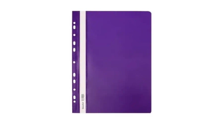 Skoroszyt twardy zawieszany PVC fioletowy (10szt) - Biurfol