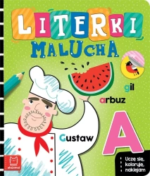 Literki malucha. Uczę się, koloruję, naklejam - Agnieszka Bator