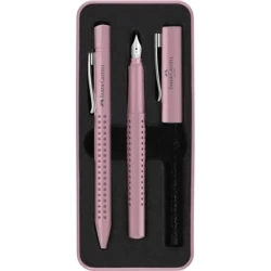 Zestaw prezentowy Grip 2010 Faber-Castell pióro wieczne + długopis rose shadows