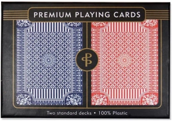 Karty do gry Czerwone/Niebieskie - Peter Pauper Press