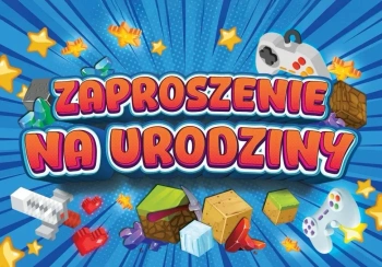 Zaproszenie Urodziny Zay Mini (10szt) - YEKU